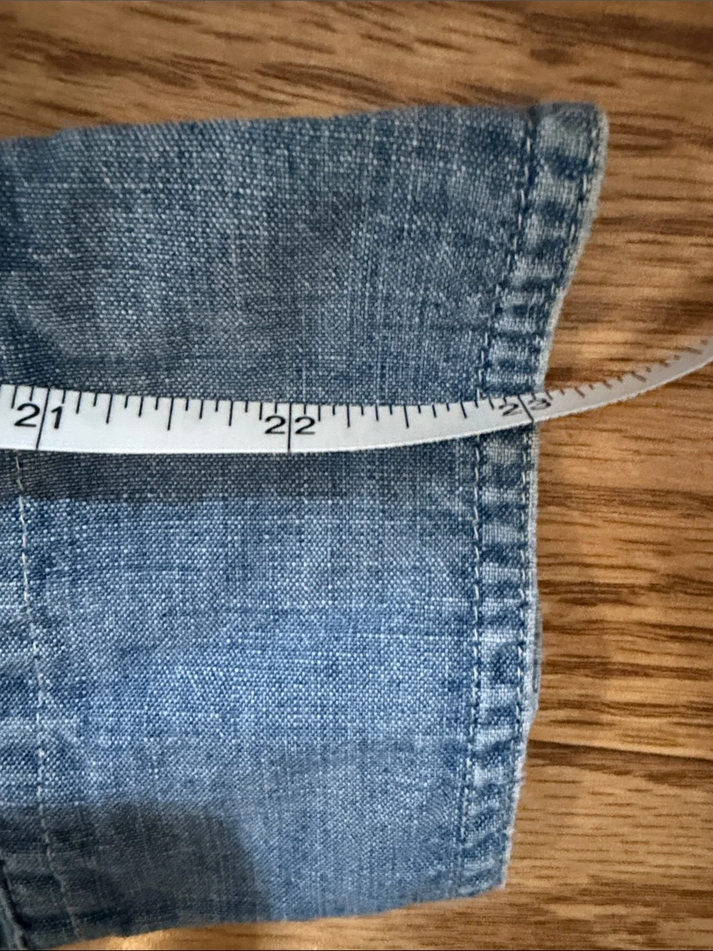 J. Crew Light Blue Denim Button-Down Shirt